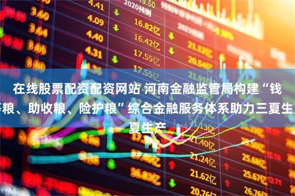 在线股票配资配资网站 河南金融监管局构建“钱等粮、助收粮、险护粮”综合金融服务体系助力三夏生产