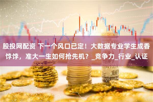 股投网配资 下一个风口已定！大数据专业学生成香饽饽，准大一生如何抢先机？_竞争力_行业_认证